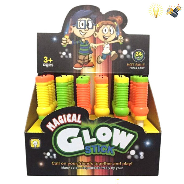 24PCS flashing sticker Twinkle stick Lights With battery Plastic【English Packaging】_200095762_hd