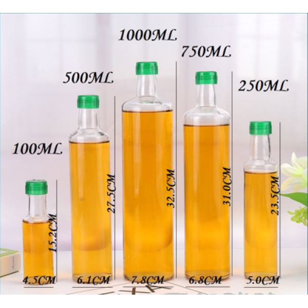 Круглая бутылка для оливкового масла,Только один вид,стекло【Упаковка без надписей】_201406569_hd