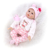 55cm Reborn Baby High Simulation Baby Doll with Bottle, Magnetic Nipple, Diaper, Birth Card, Cushion (wig cover) 21 inches Plush【English Packaging】_P02285614_5_m