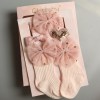 Newborn Hairband + Hair Clips + Socks Set (box to be filled by yourself),Newborns (1 year old or less),Uni size,Set,5% spandex,70% cotton,25% polyester fiber【Packaging without Words】_P02763362_9_m