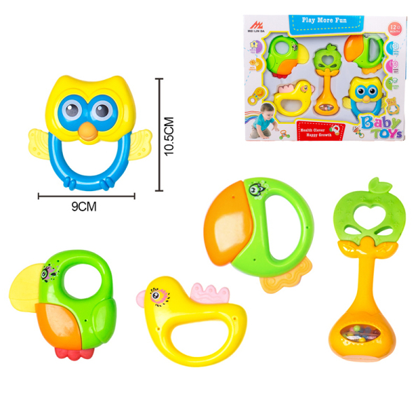 5pcs Rattles,Plastic【English Packaging】_201587956_hd