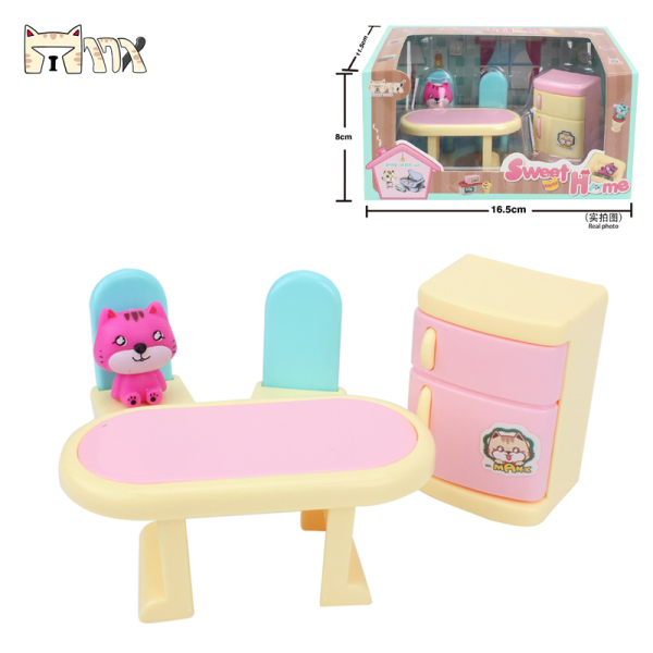 Snack hall furniture sets (exclusively sold in Russia and surrounding countries) Cute Version Plastic【English Packaging】_200499076_hd