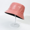 Bright leather colored fisherman hat/leather solid colored hat Unisex 56-58CM Panama 100%PU 【English Packaging】_P02601982_13_m