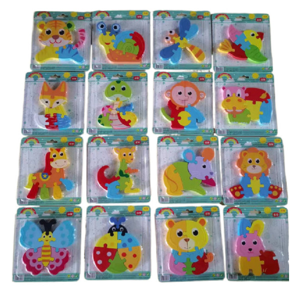 12*12cm 16 Hanging Card Puzzles