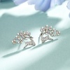 Cute Deer Colorful Earrings,one colour only,Metal【English Packaging】_P03026060_2_m