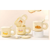 Cartoon Food Ceramic Mug with Lid 400ML,Mix color,Ceramics【English Packaging】_201522089