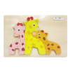 Wooden three-dimensional giraffe parent-child puzzle wood【English Packaging】_P02346223_8_m