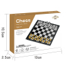 Magnetic Gold and Silver Chess Chess/Checkers/Backgammon Plastic【English Packaging】_200693164