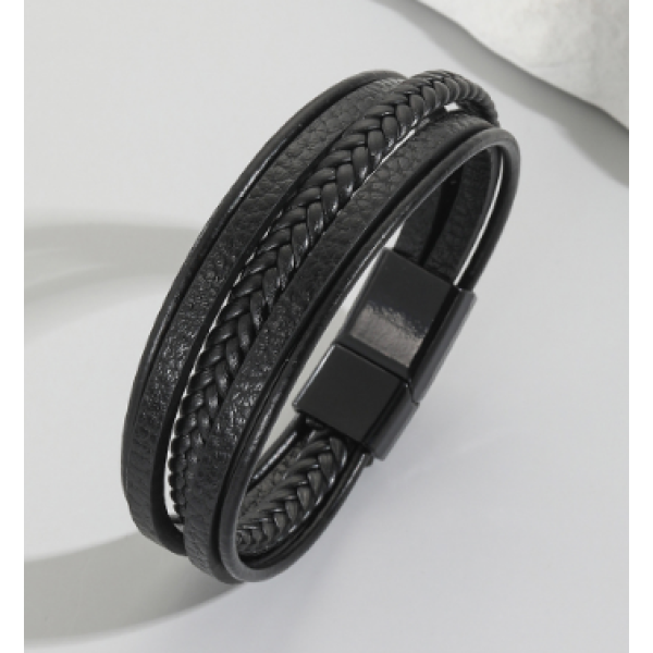 19.5cm leather bracelet