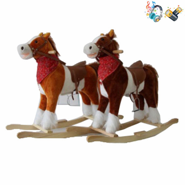 Electric wooden rocking horse