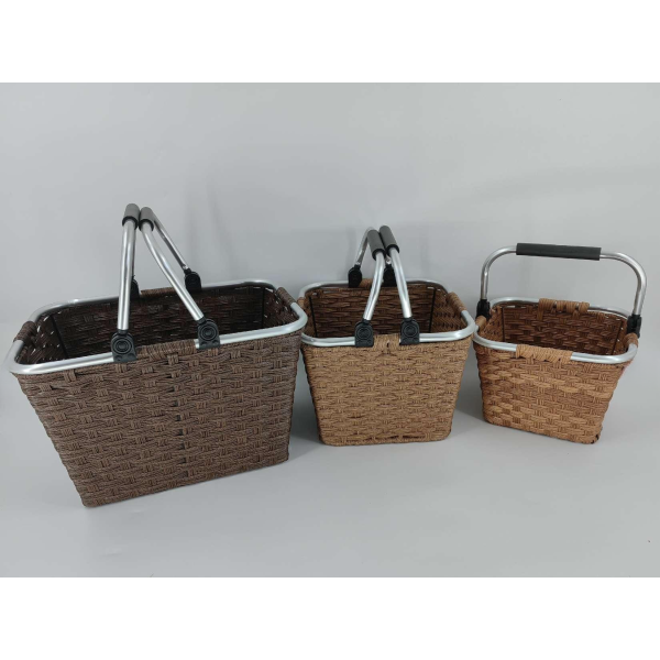 Prepare a mixed color handle basket without text packaging