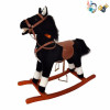 Electric wooden rocking horse With battery Wooden horse Music 【English Packaging】_201278884