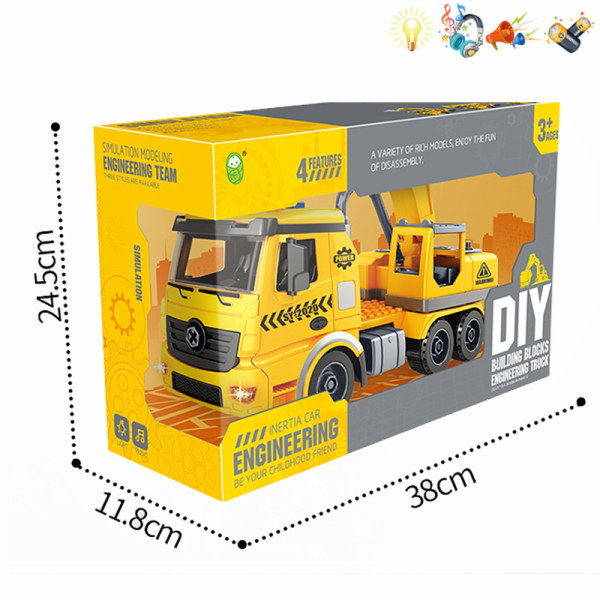 DIY disassembly and assembly engineering excavator