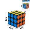 4CM Черные точки Умный кубик,Квадратная форма колец,3 - граневый,пластик【Упаковка на английском языке】_201975963_1_m