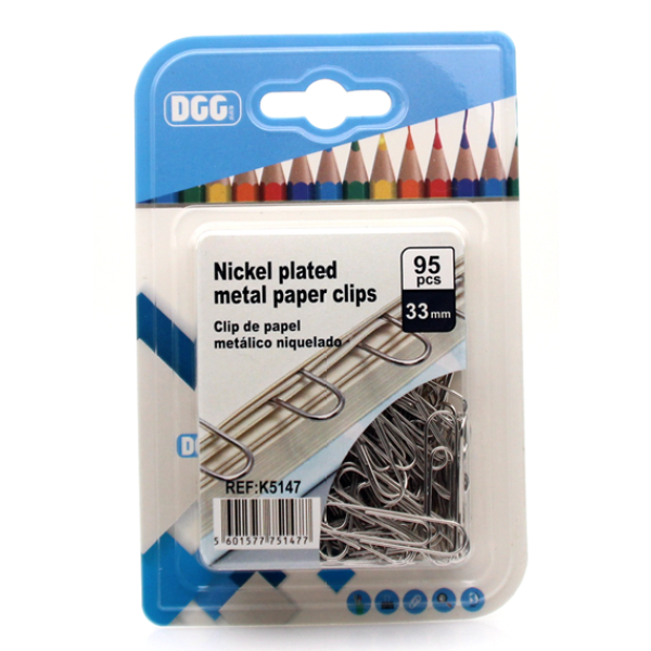 24 Card Nickel Plated Paper Clips