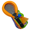 45CM fabric tennis racket with large head feathers,Plastic【English Packaging】_P03020825_2_m