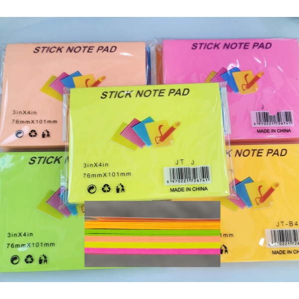 Multi-Layer Sticky Notes Mixed Colors [English Packaging