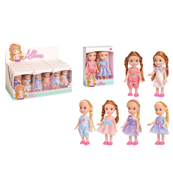 12PCS 2 куклы Сёдзё,6 дюймов,пластик【Упаковка на английском языке】_201027106_hd