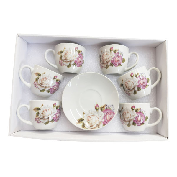 6pcs180ML Ceramic Teacup Set