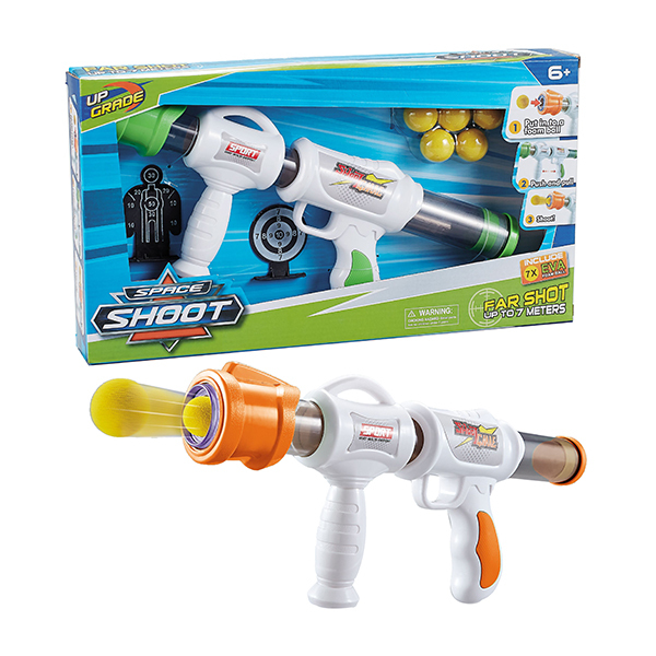 Aerodynamic gun Soft bullet Submachine gun Solid color With target Plastic【English Packaging】_200528907_hd