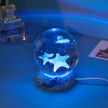 Creative crystal ball night light (6cm round ball+resin base),one colour only,Plastic【Packaging without Words】_201869456