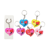 12PCS Single Sided Soft Rubber Peach Heart Keychain,Multiple styles,Plastic【Packaging without Words】_P02554656_5_m