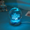 Creative crystal ball night light (6cm round ball+resin base),one colour only,Plastic【Packaging without Words】_201869460