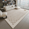 Simple living room anti slip cotton linen floor mat 80 * 120cm,one colour only,Textile【Packaging without Words】_201938083