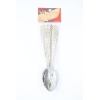 Stainless Steel Plaid Patterned Large Serving Spoon,one colour only,Metal【English Packaging】_P02693323_18_m