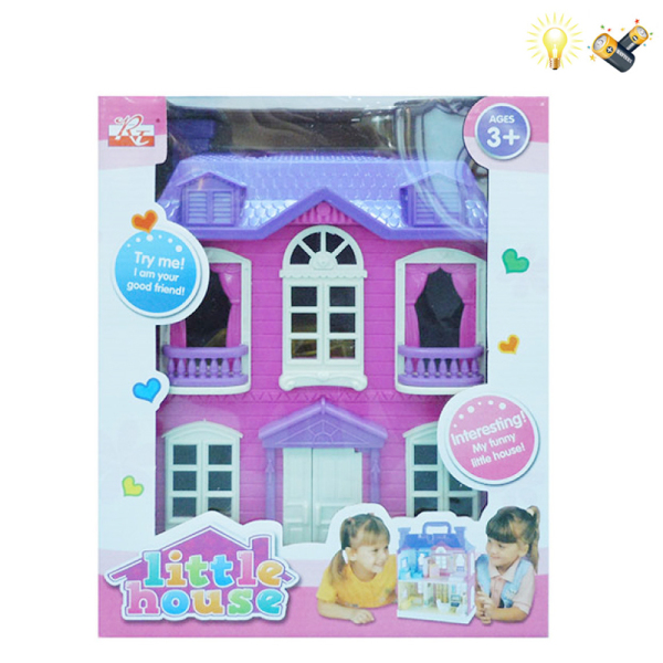 villa set Realistic Lights With battery Plastic【English Packaging】_200502753_hd