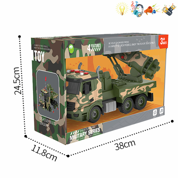 DIY disassembly and assembly of military missile vehicles