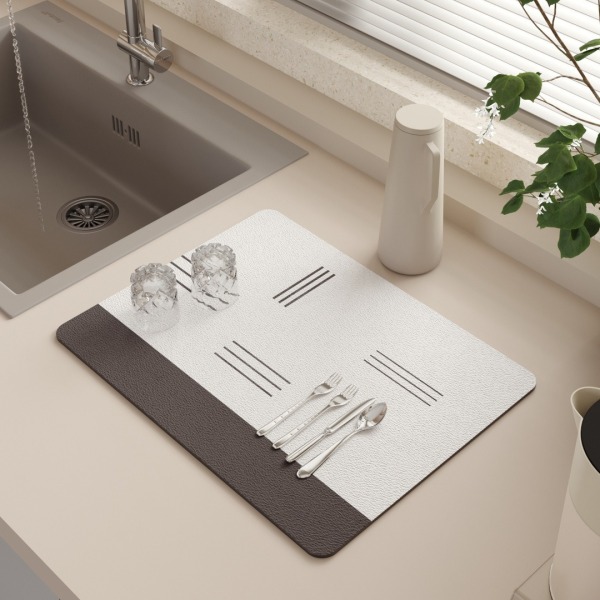 Minimally designed kitchen drain mat,one colour only,other【Packaging without Words】_201894034_hd