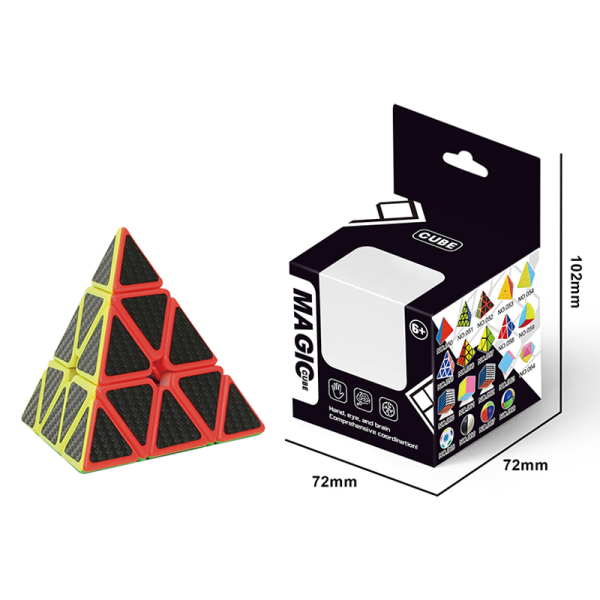 Pyramid cube with beads