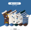 Little Car Cartoon Boneless Socks 5 Pair Set,Boys,S-XL,75% cotton,23% polyester fiber,2%spandex【Packaging without Words】_P02783232_10_m