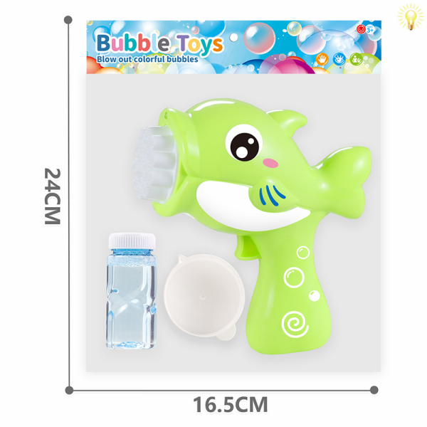 Dolphin Bubble Gun with 50ml Bubble Water Multicolor