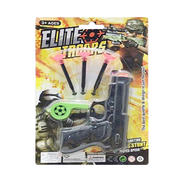 gun set Soft bullet Pistol
 Solid color Plastic【English Packaging】_200740714_hd