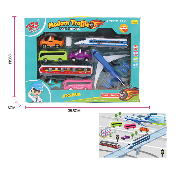 vehicle set Pull Back Solid color Plastic【English Packaging】_200296249_hd