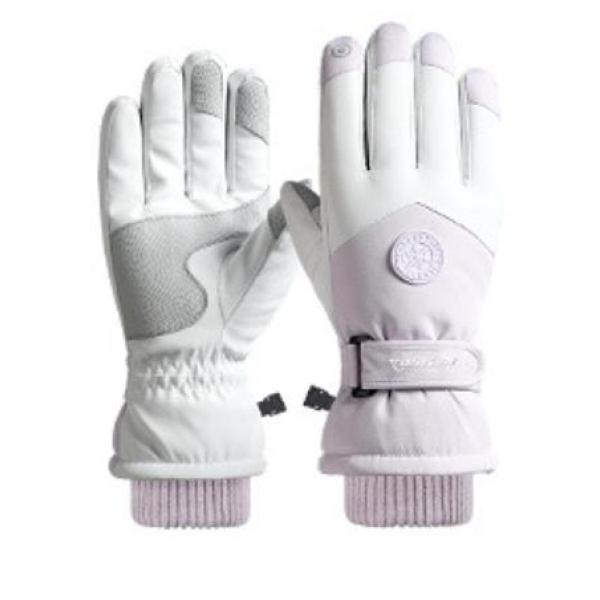 Anti-cold biker style padded warm gloves