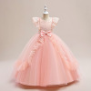 Mesh Sweet Princess Dress,100% polyester fiber,Girls,9Y,Short sleeve【Packaging without Words】_201621864