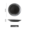 9PCS 8-inch Japanese creative steak plate,one colour only,Ceramics【Packaging without Words】_201875438