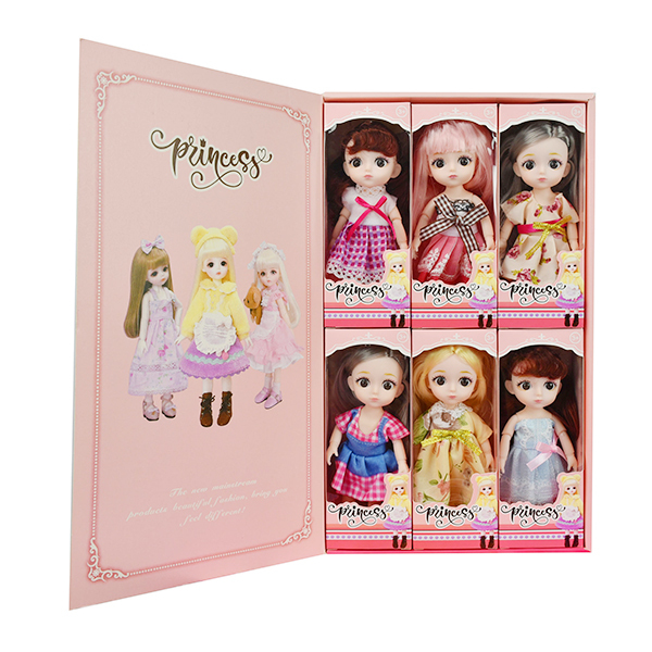 6PCS 6 13 - суставная кукла BJD Rolly Eye 7 дюймов пластик【Упаковка на английском языке】_200741203_hd