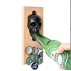 Vintage skull refrigerator sticker wall wall mounted wooden beer bottle opener [20*7.5CM,one colour only,Metal【Packaging without Words】_P02955541_2_m