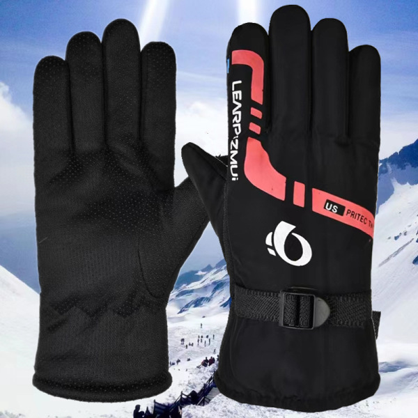 Winter skiing velvet warm gloves