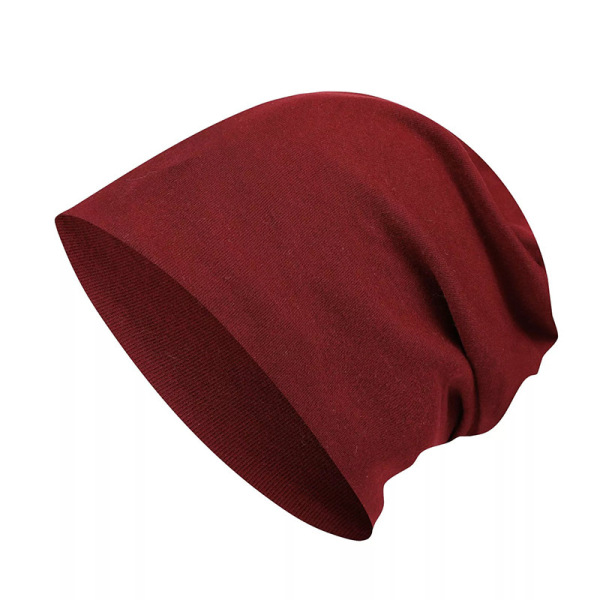 Solid color knitted hat