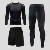 Колготки Athletic Bottom Quick Dry 3-Piece Set,100% полиэстер,Для мужчин,S-XXXL,Набор【Упаковка без надписей】_201634631