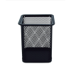 Square iron mesh pen holder black [8x9.8cm],one colour only,Metal【Packaging without Words】_P03030516_2_m