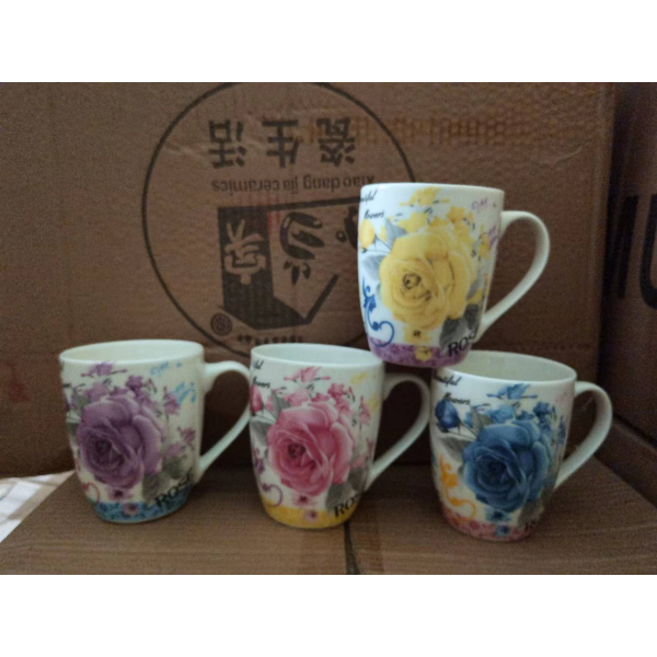 350ml Flower Ceramic Mug