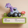 4 Styles Dinosaur Construction Vehicle Push to Slide Variable,Pressure,Solid color,Plastic【English Packaging】_P02938032_12_m