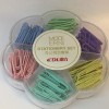 Office 7-compartment paper clip,Mix color,Metal【Chinese English  Packaging】_201640216