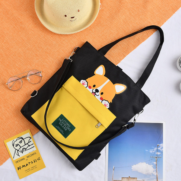 Large capacity cartoon crossbody tote bag